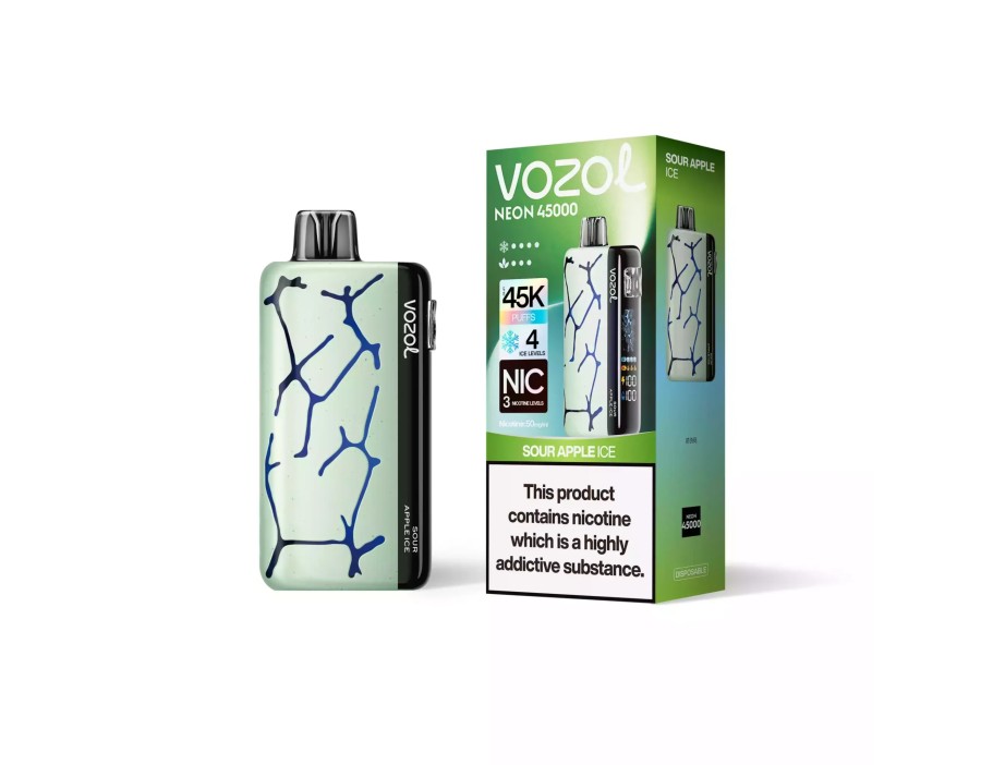 Vozol Neon 45000 Sour Apple İce