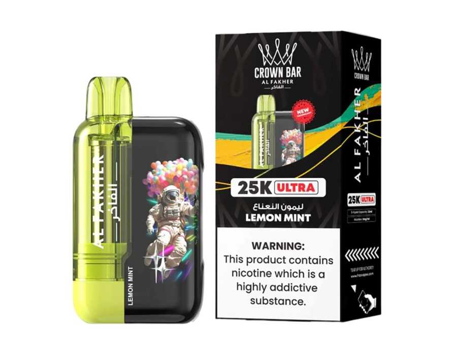 Al Fakher Crown Bar 25K Ultra Lemon Mint Al Fakher Crown Bar 25K Ultra Lemon Mint