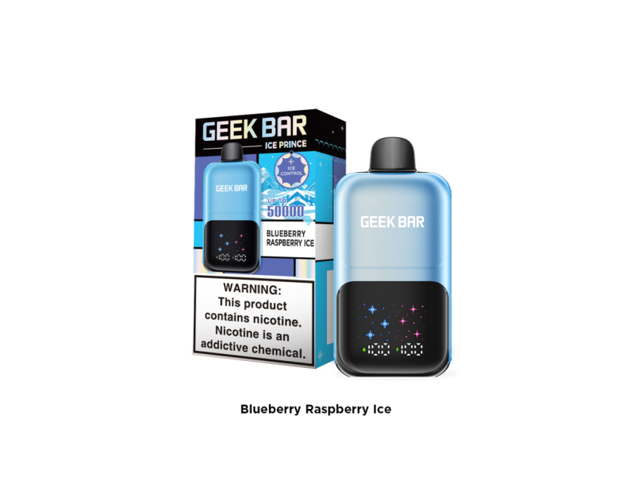 Geek Bar İce Prince Blueberry Raspberry İce 50000 Puff Geek Bar İce Prince Blueberry Raspberry İce 50000 Puff