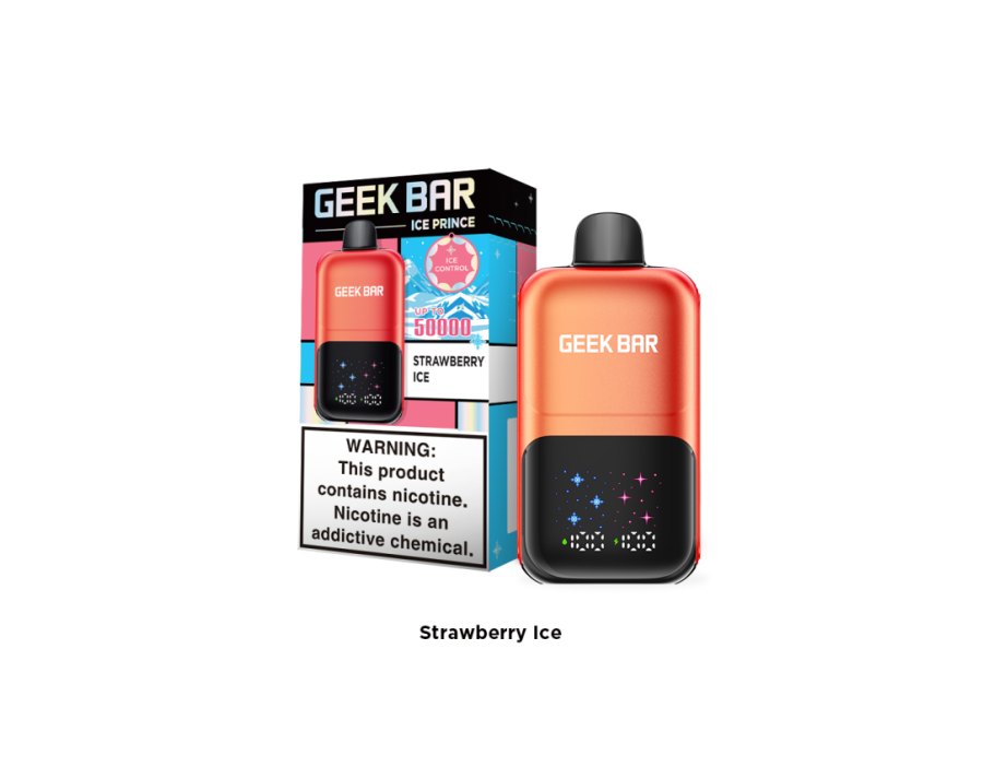 Geek Bar İce Prince Strawberry İce 50000 Puff