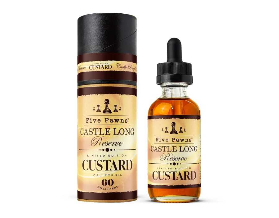 Five Pawns Castle Long Reserve - Custard Edition E-Likit 60ml Five Pawns Castle Long Reserve - Custard Edition E-Likit 60ml