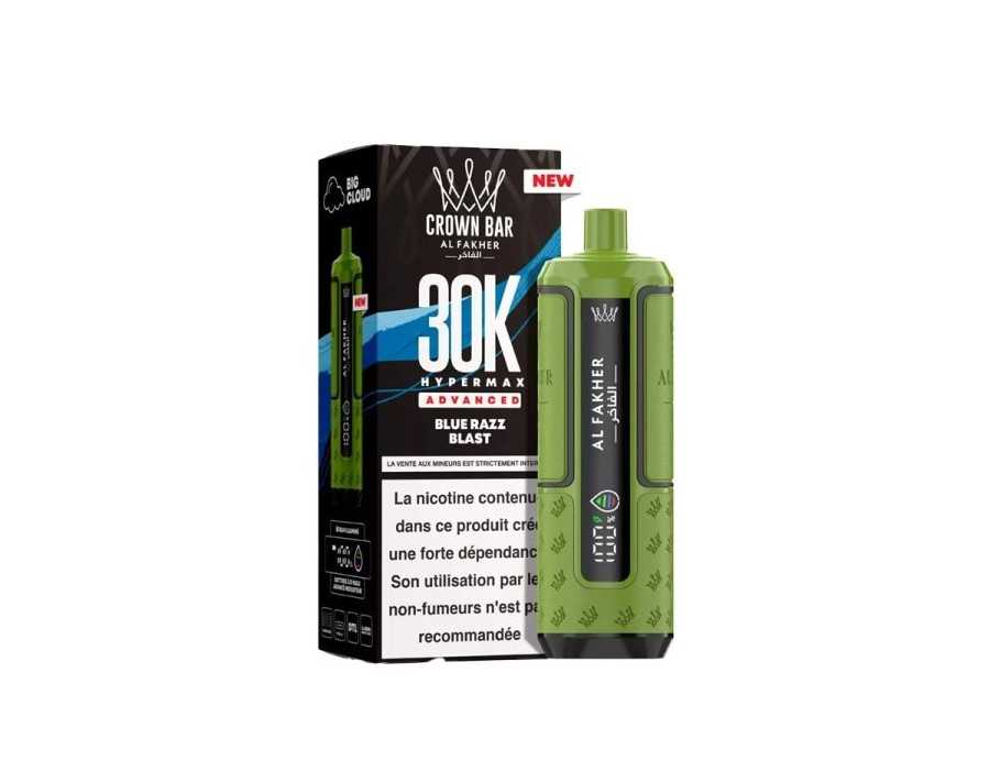 Al Fakher Crown Bar Hyper Max 30K Blue Razz Blast